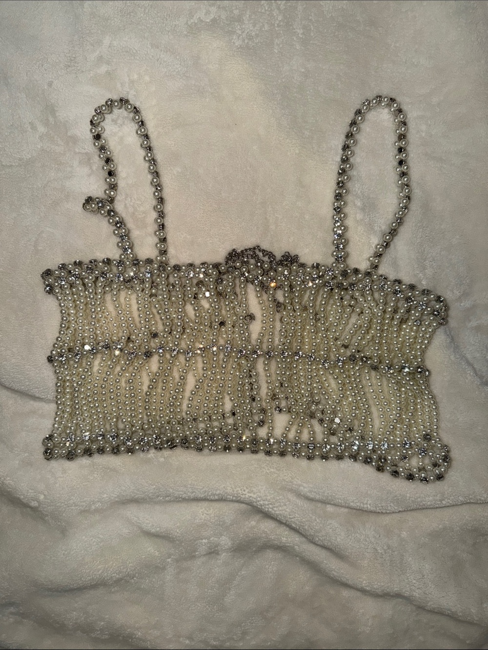 Nasty Gal Pearl Crop Top